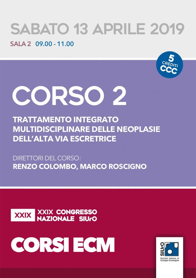 XXIX Congresso Nazionale SIUrO - Corso ECM 2