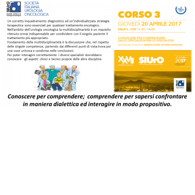 Corso ECM 3 - Conoscere per comprendere: dallo specialista per lo specialista