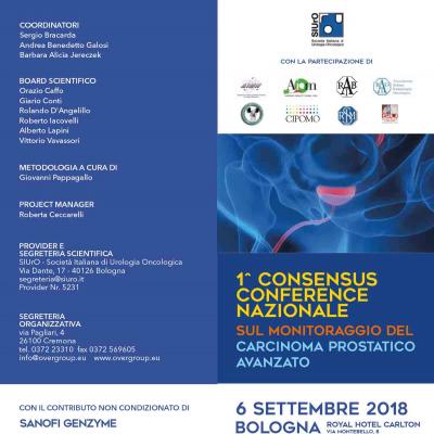 Consensus Conference - Sul monitoraggio del carcinoma prostatico avanzato
