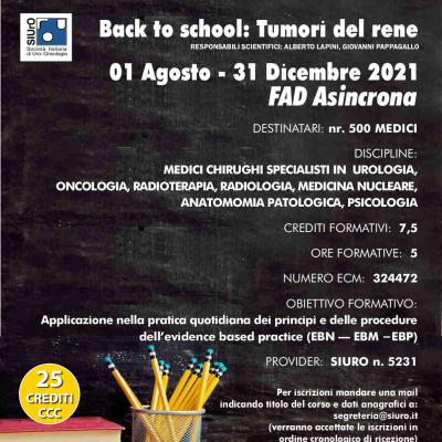 Back to school: Tumori del rene