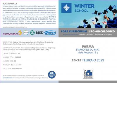 Winter School 2023 -Core Curriculum Uro-Oncologico